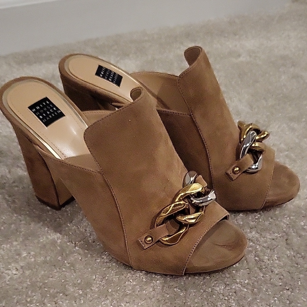 White House Black Market Heel Mules